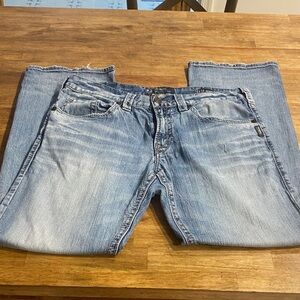 Silver Jeans Men's ZAC Faded Blue Relaxed Jeans